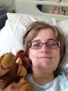 Helen from her hospital bed. She's @TwigsTrillyCake on twitter if you'd like to follow...